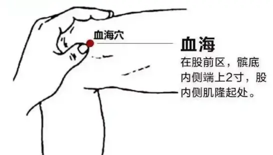 血海穴：补血调经，化瘀生新